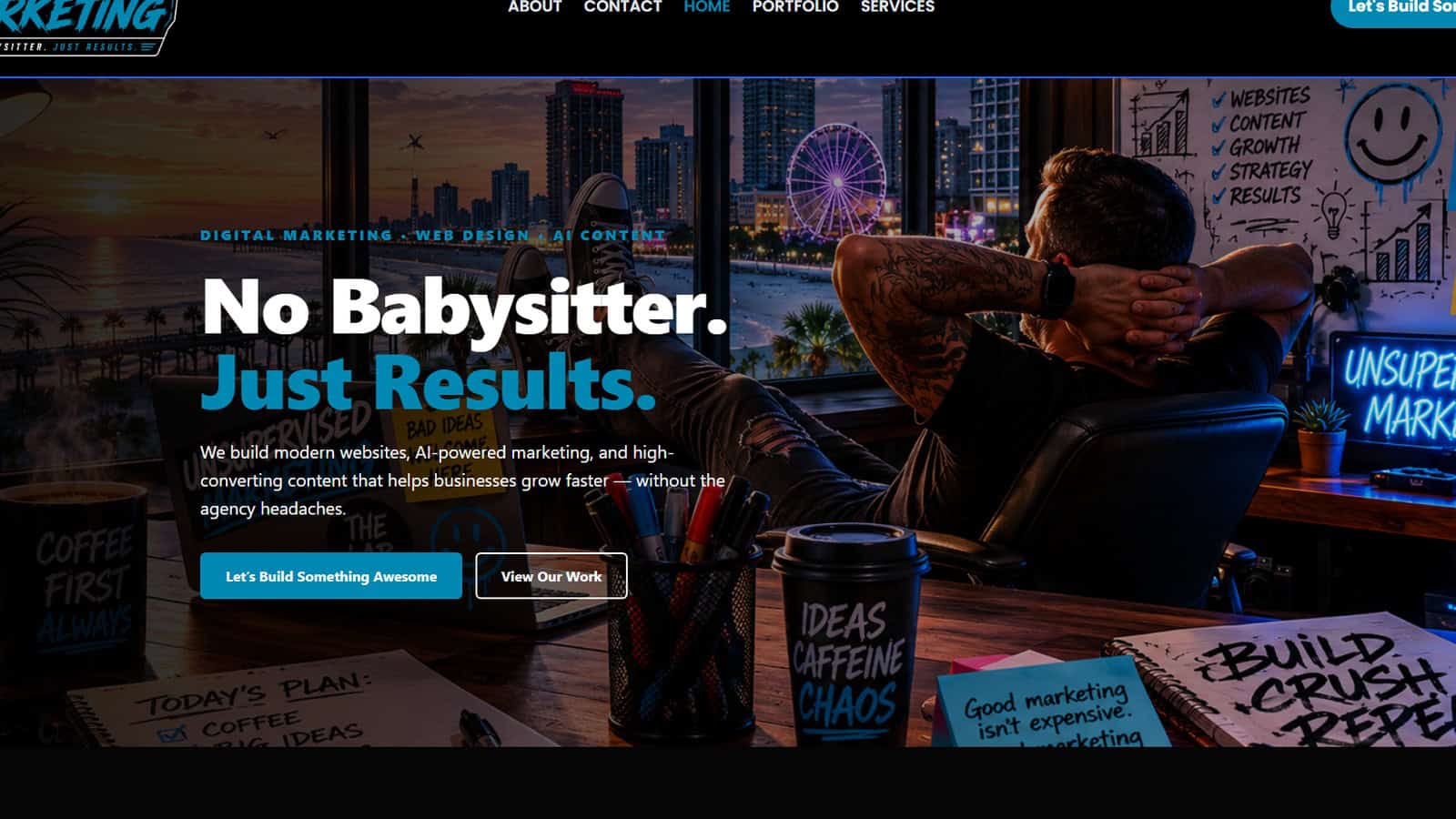 Unsupervised Marketing website